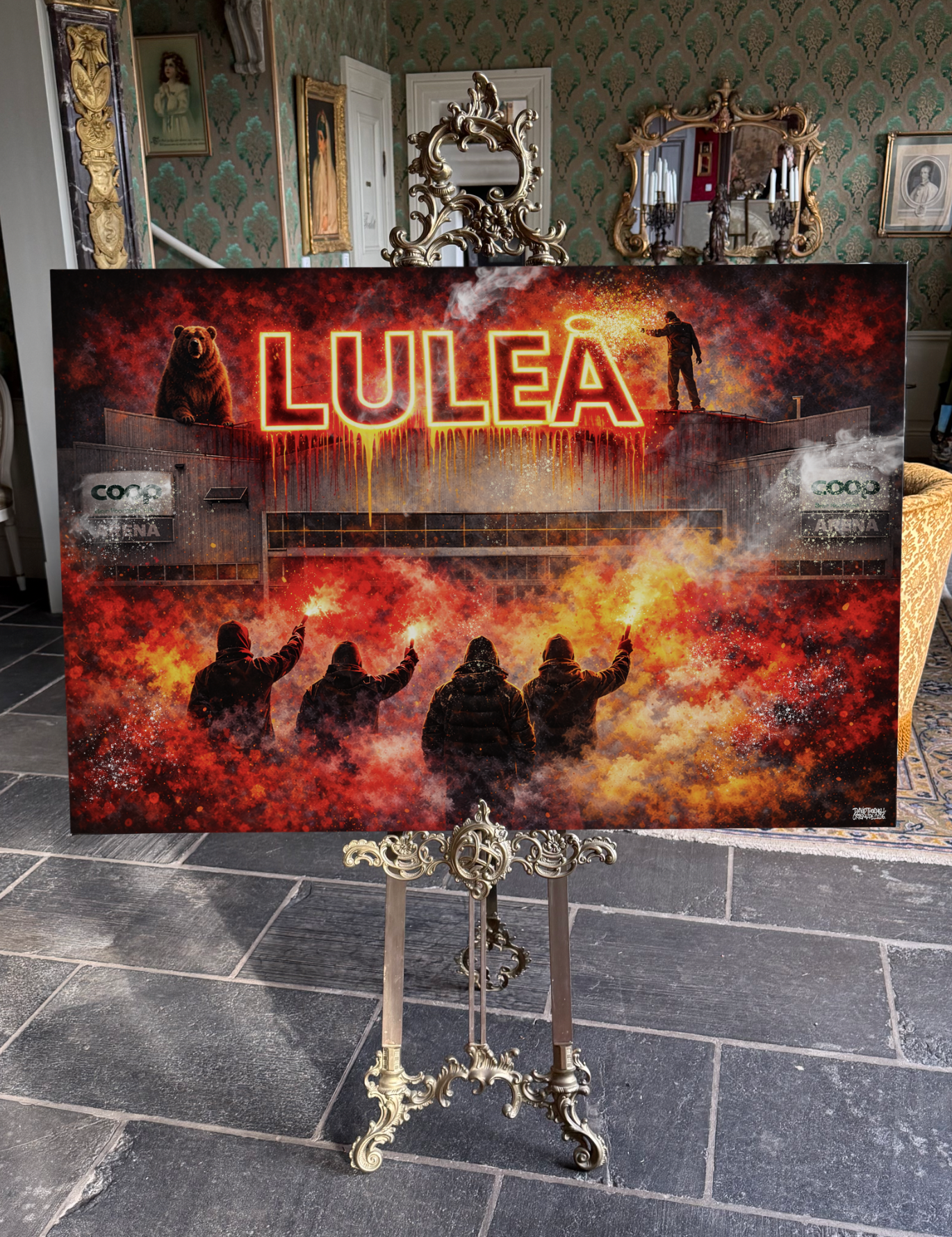 Luleå canvastavla 80x120cm