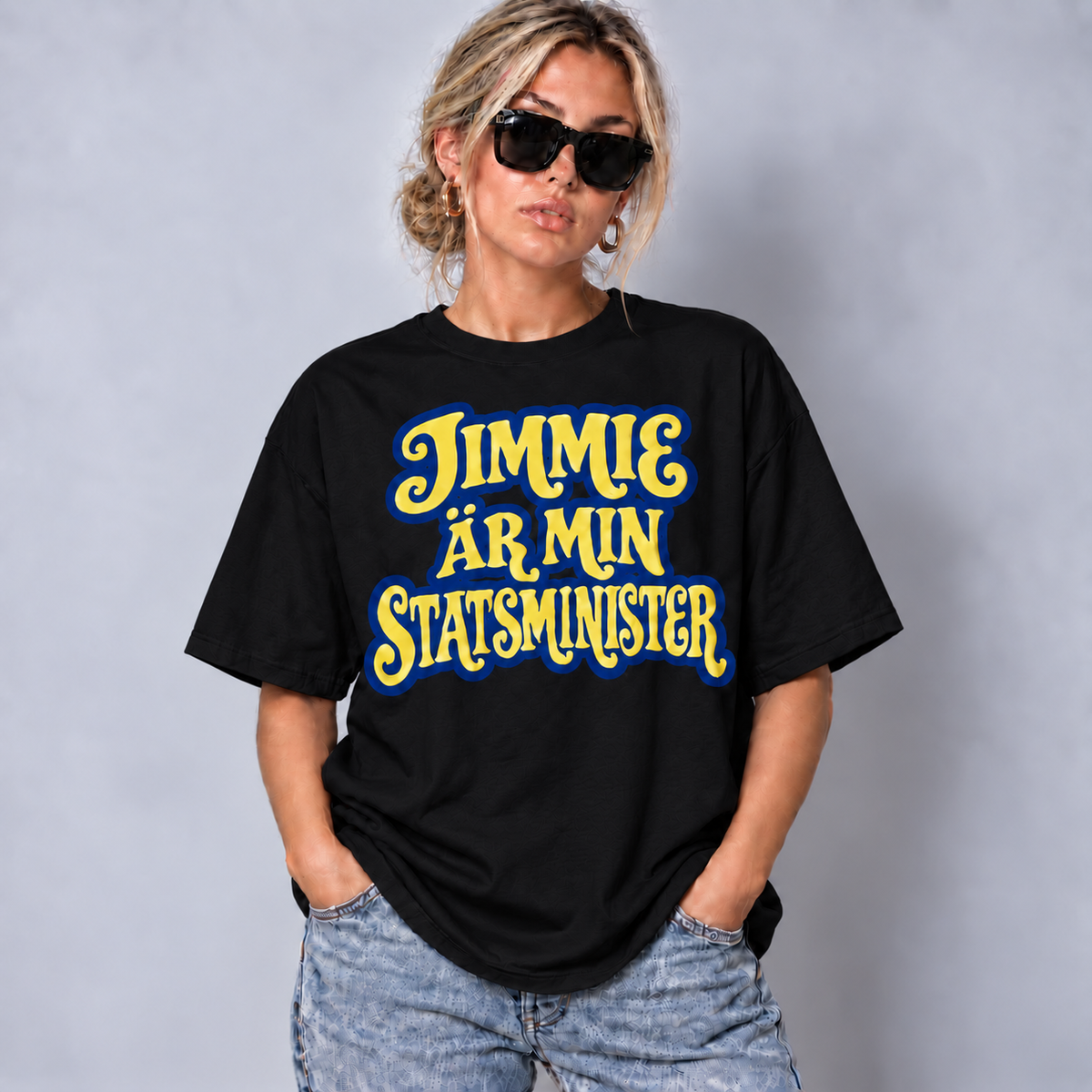Jimmie Min Statsminister Text T-shirt