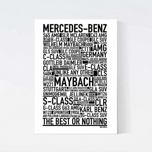 Mercedes-Benz Text Poster