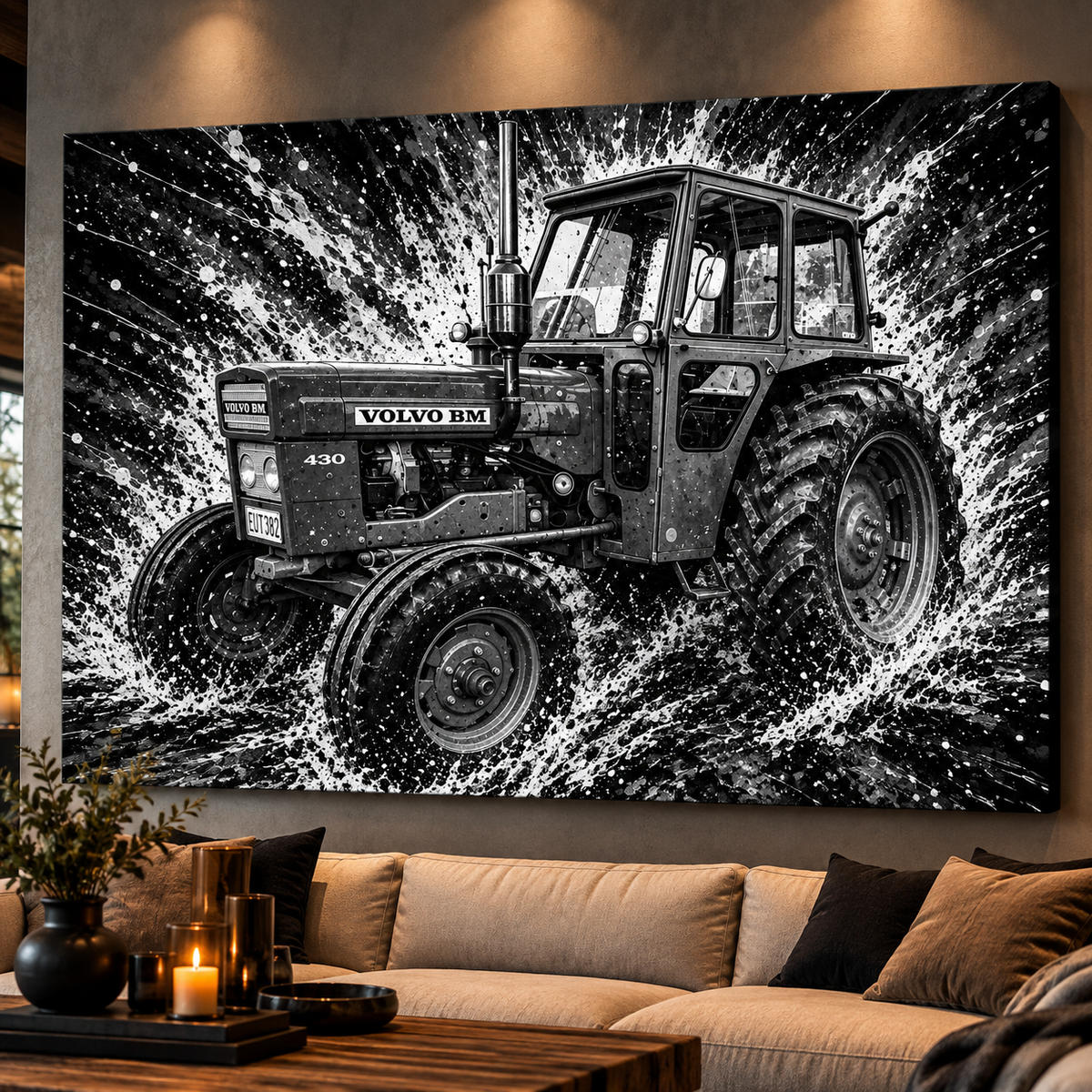 Volvo BM 430 Traktor Canvas
