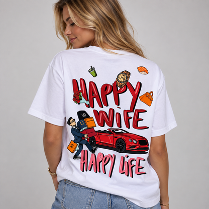 Happy Wife Happy Life T-shirt