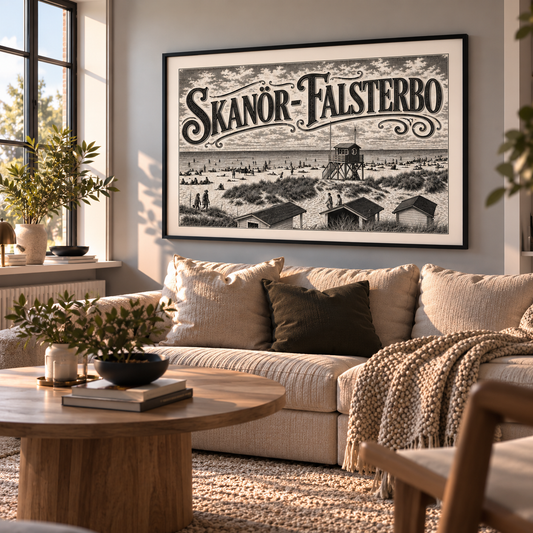 Skanör-Falsterbo Nostalgi Poster