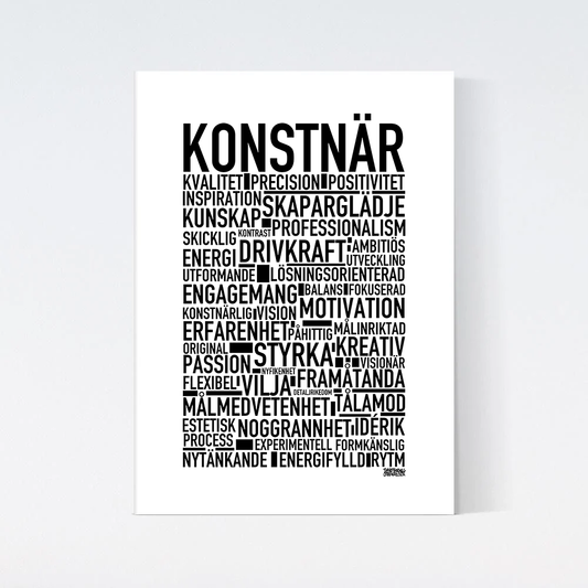Konstnär Text Poster