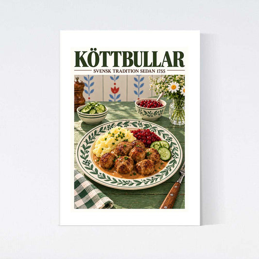Köttbullar Potatismos Poster