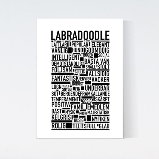 Labradoodle Text Poster