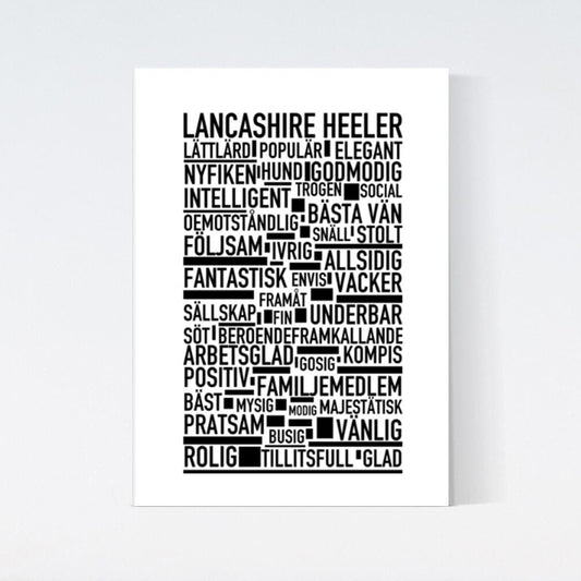 Lancashire Heeler Text Poster