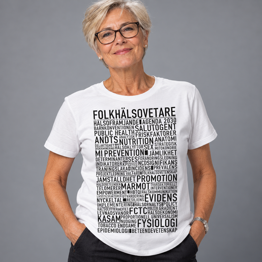 Folkhälsovetare Text T-shirt