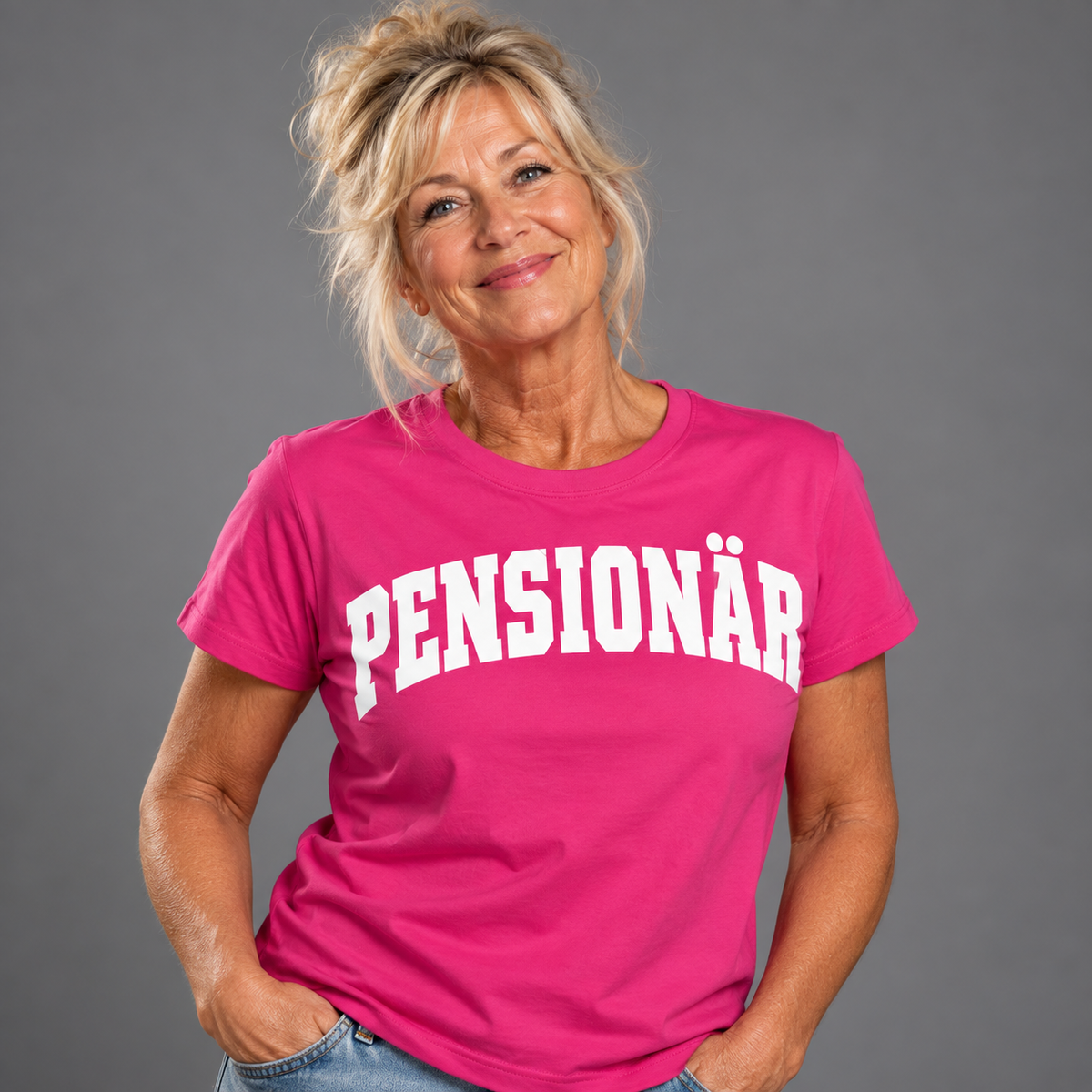 Pensionär College Text T-shirt