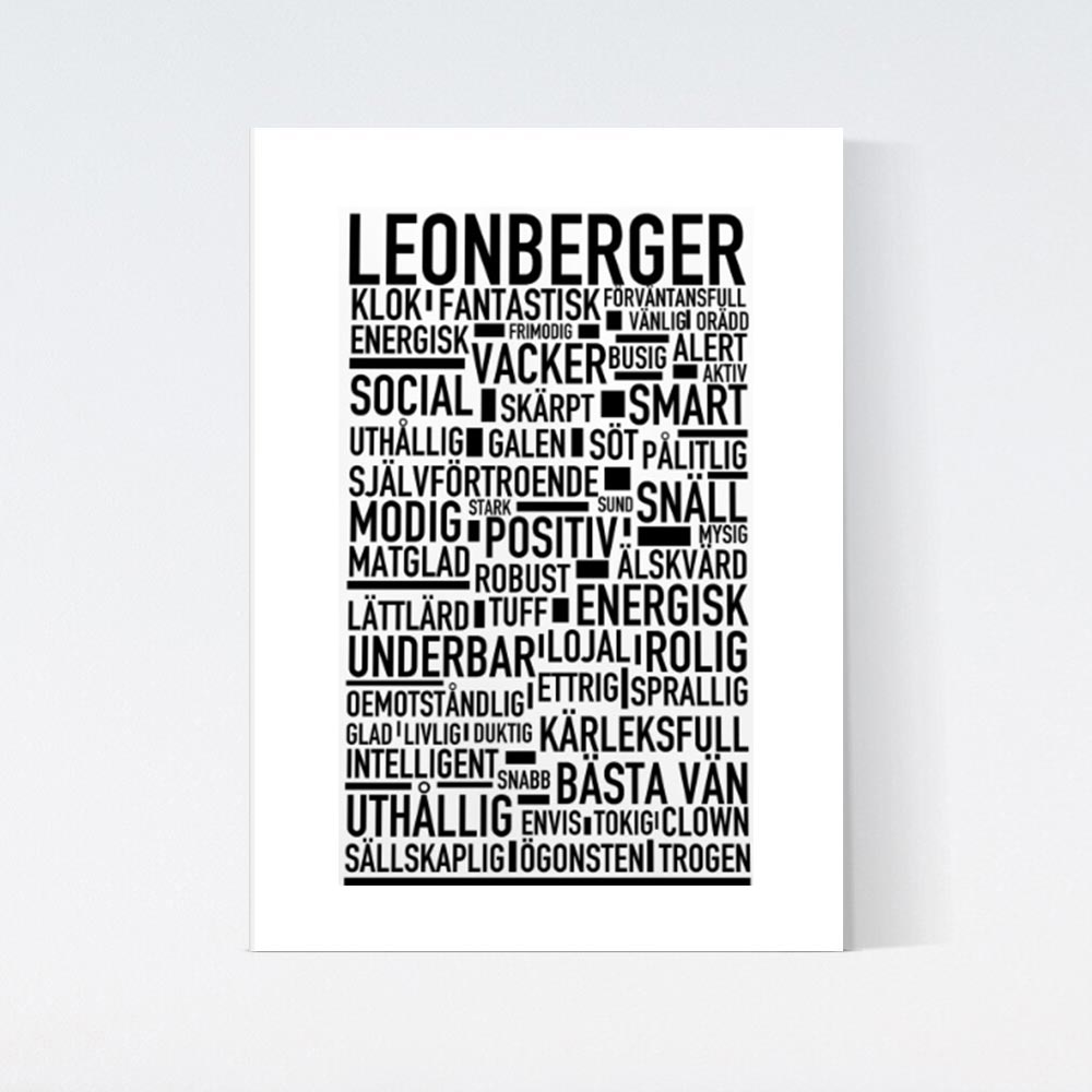 Leonberger Text Poster