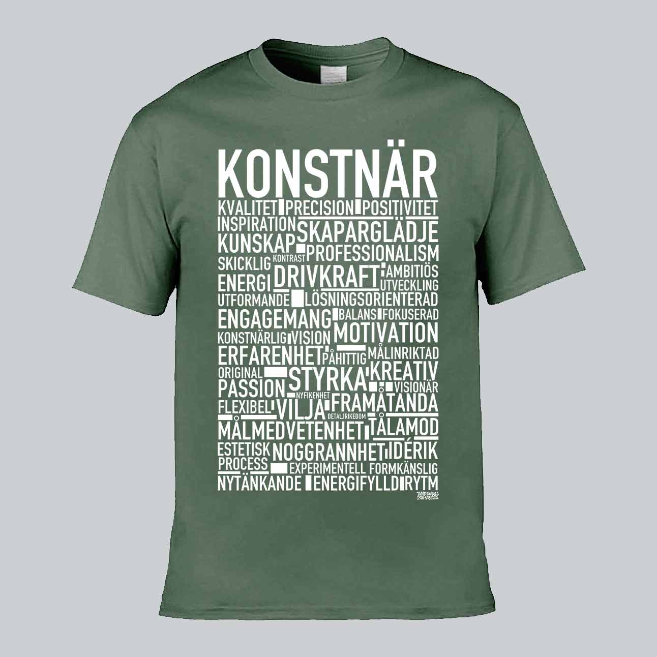 Konstnär Text T-shirt