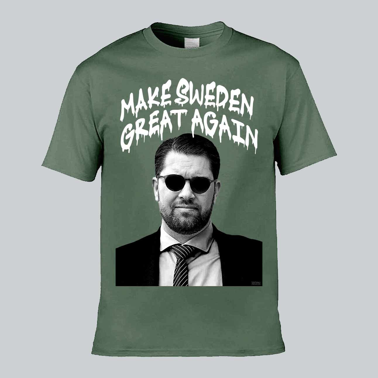 Make Sweden Great Again Text T-shirt
