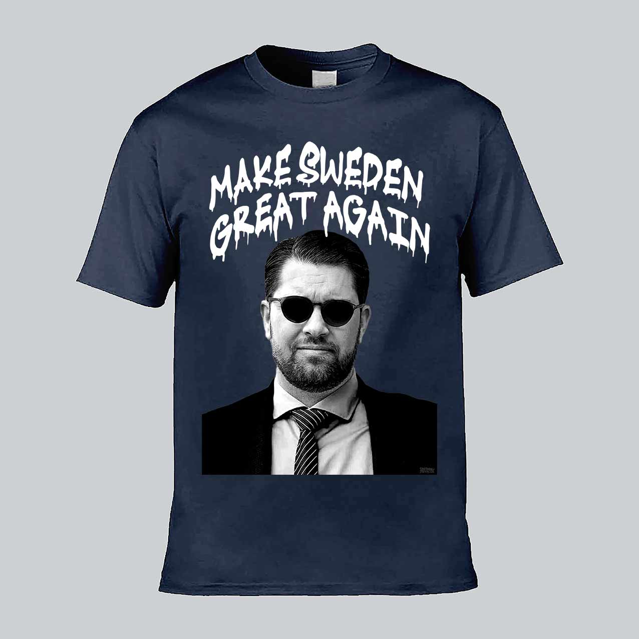 Make Sweden Great Again Text T-shirt