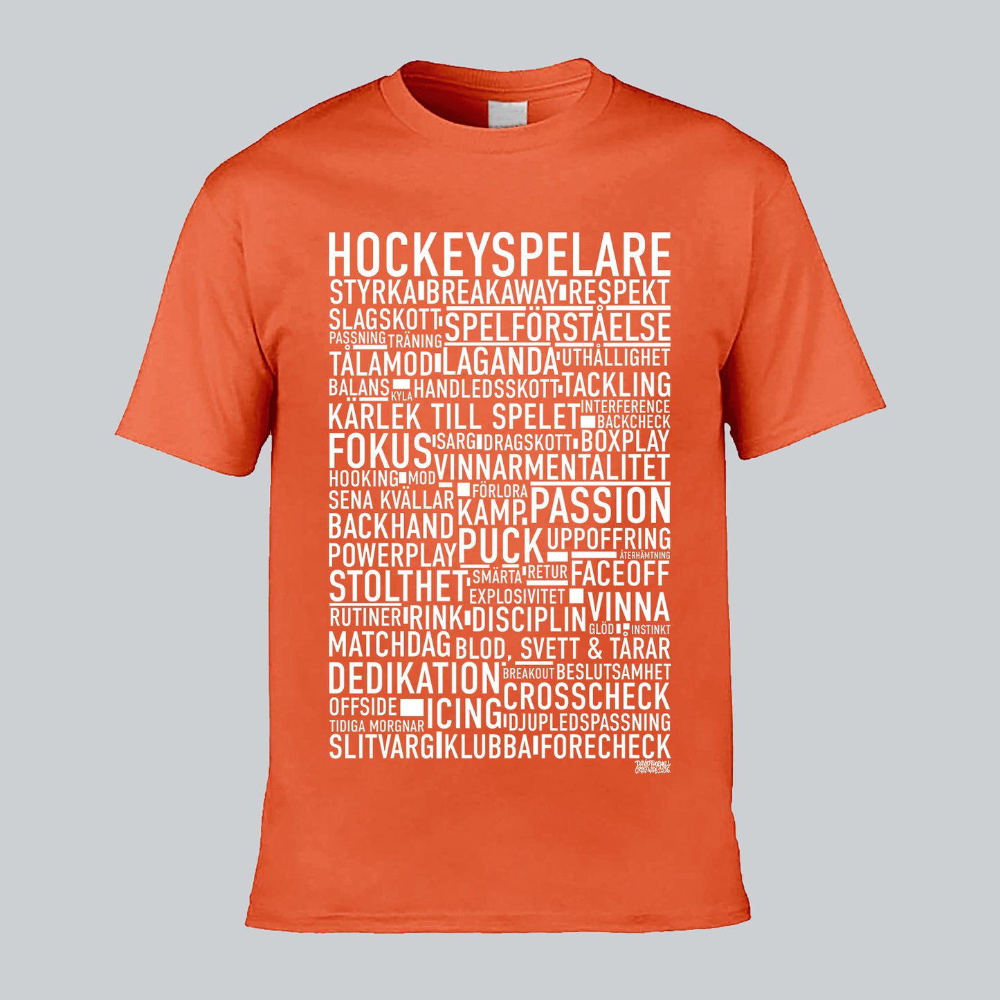 Hockeyspelare Text T-shirt