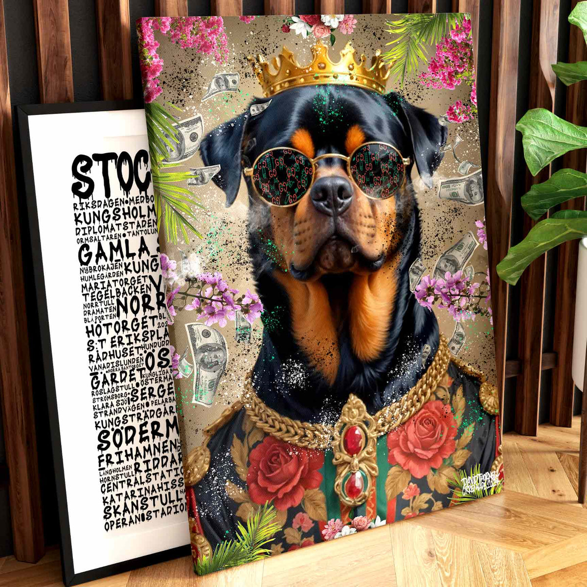 Rottweiler Fashion Canvas