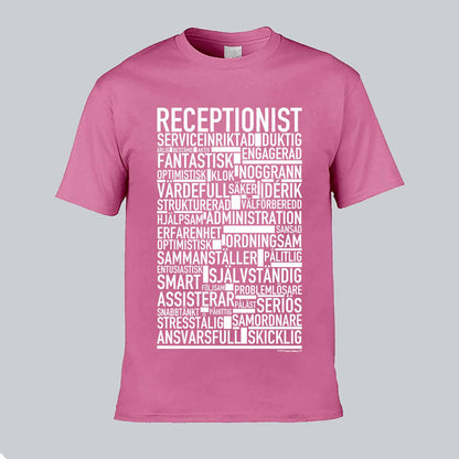 Receptionist Text T-shirt