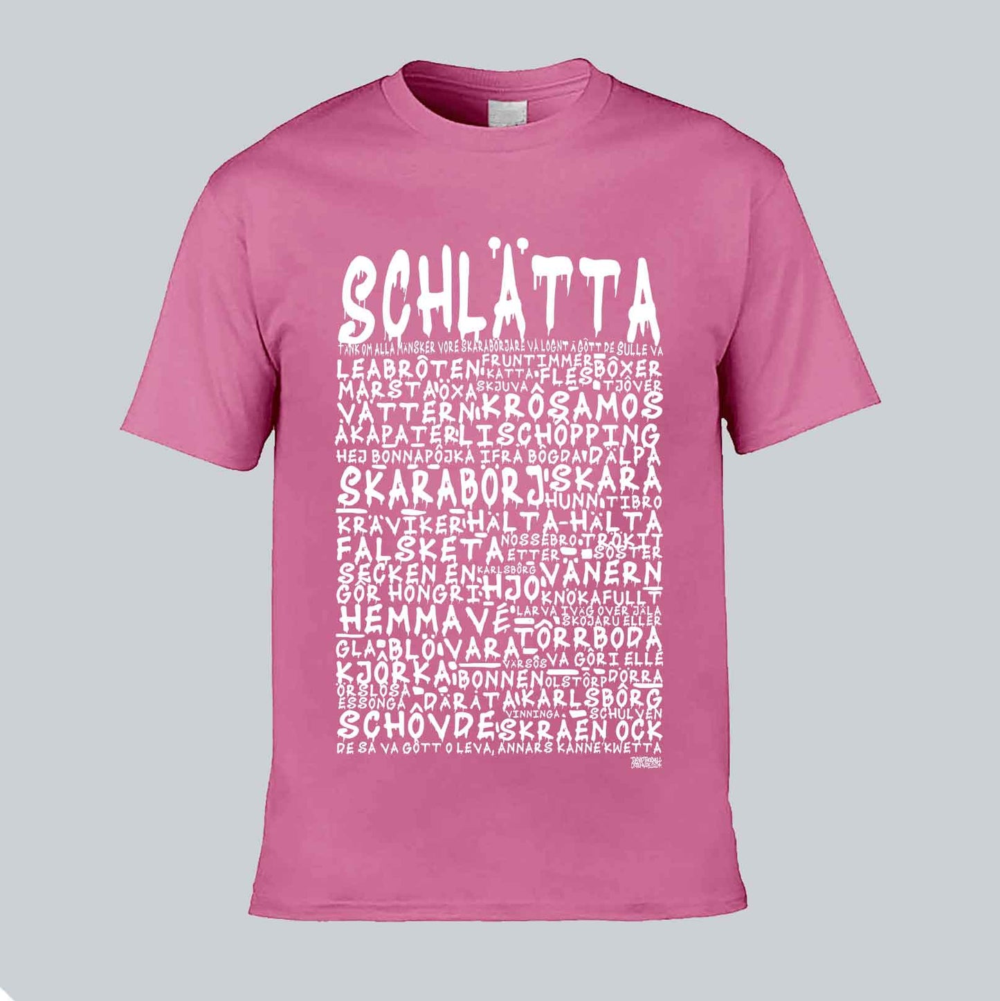 Schlätta Graffiti Dialekt Text T-shirt