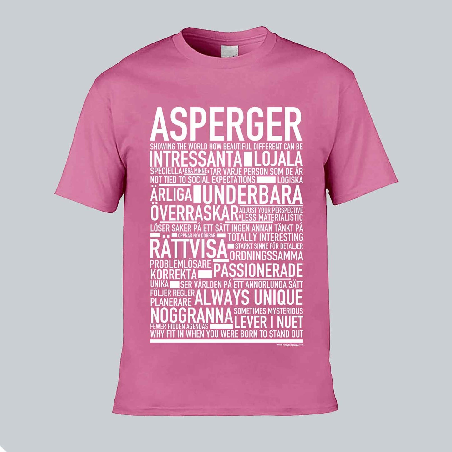 Asperger Text T-shirt