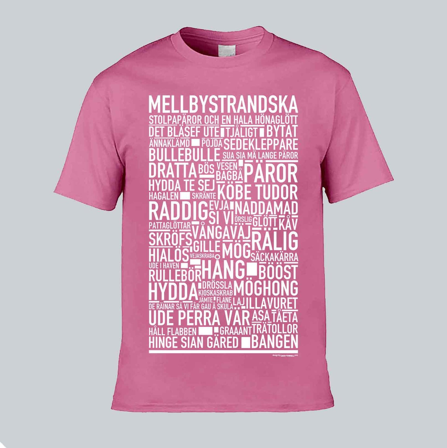 Mellbystrandska Dialekt Text T-shirt