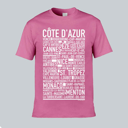 Côte d'Azur Text T-shirt