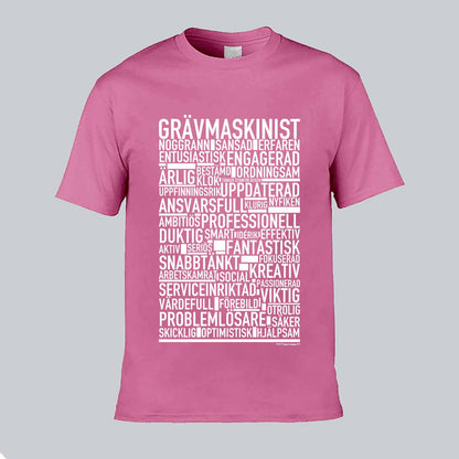 Grävmaskinist Text T-shirt