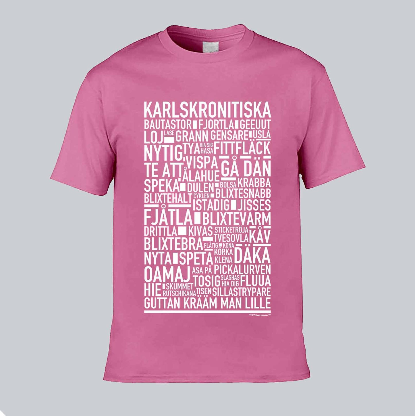 Karlskronitiska Dialekt Text T-shirt