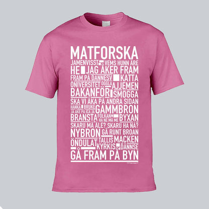 Matforska Dialekt Text T-shirt