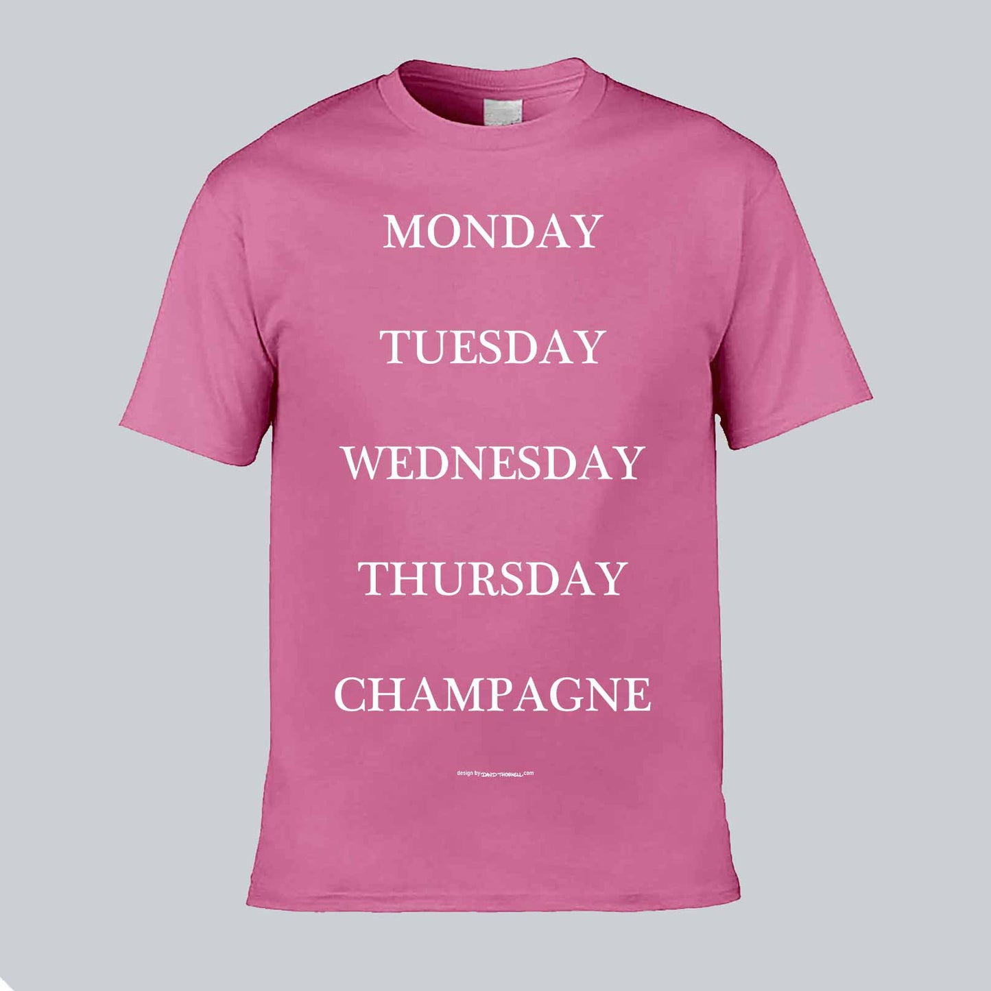 Weekdays Champagne Text T-shirt