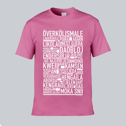 Överkölismale Dialekt Text T-shirt