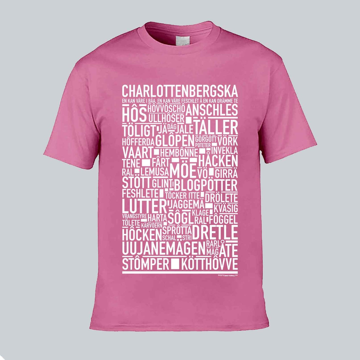 Charlottenbergska Dialekt Text T-shirt