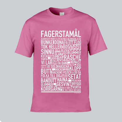Fagerstamål Dialekt Text T-shirt