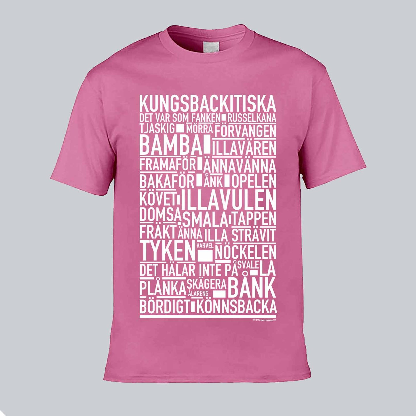 Kungsbackitiska Dialekt Text T-shirt