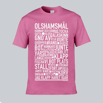 Olshamsmål Dialekt Text T-shirt