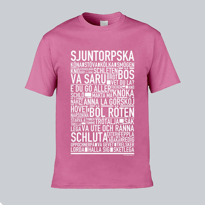 Sjuntorpska Dialekt Text T-shirt