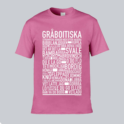 Gråboitiska Dialekt Text T-shirt