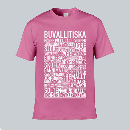 Buvallitiska Dialekt Text T-shirt