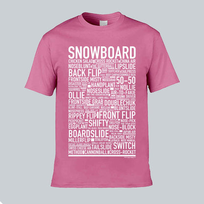 Snowboard Text T-shirt