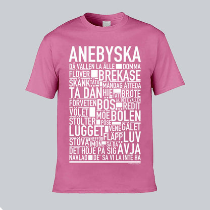 Anebyska Dialekt Text T-shirt