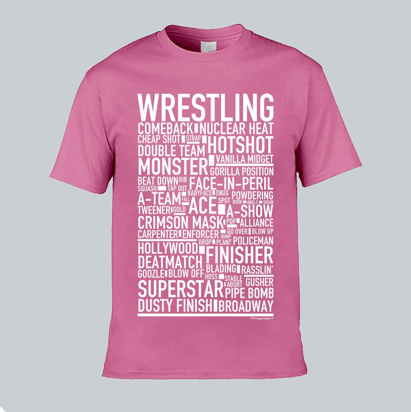 Wrestling Text T-shirt