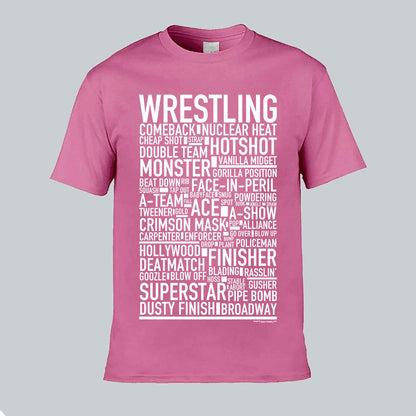 Wrestling Text T-shirt