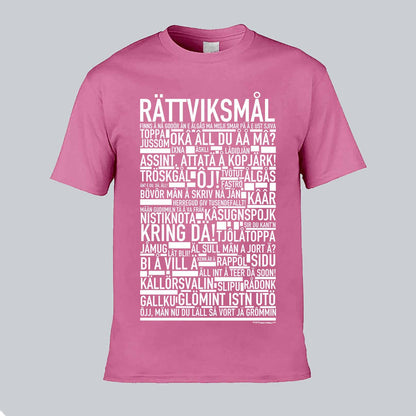 Rättviksmål Dialekt Text T-shirt