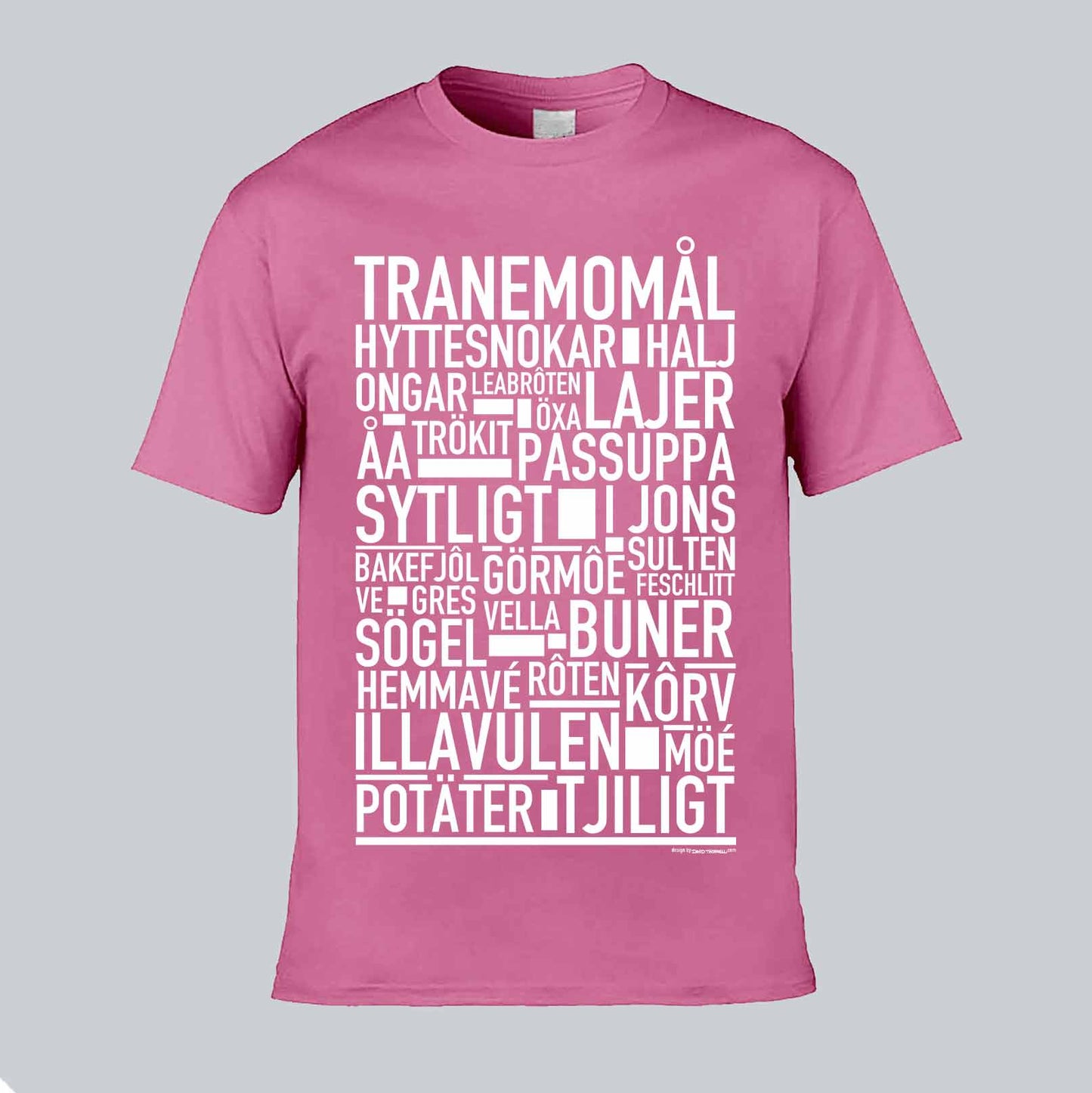 Tranemomål Dialekt Text T-shirt