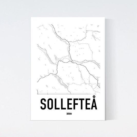 Sollefteå Karta Poster