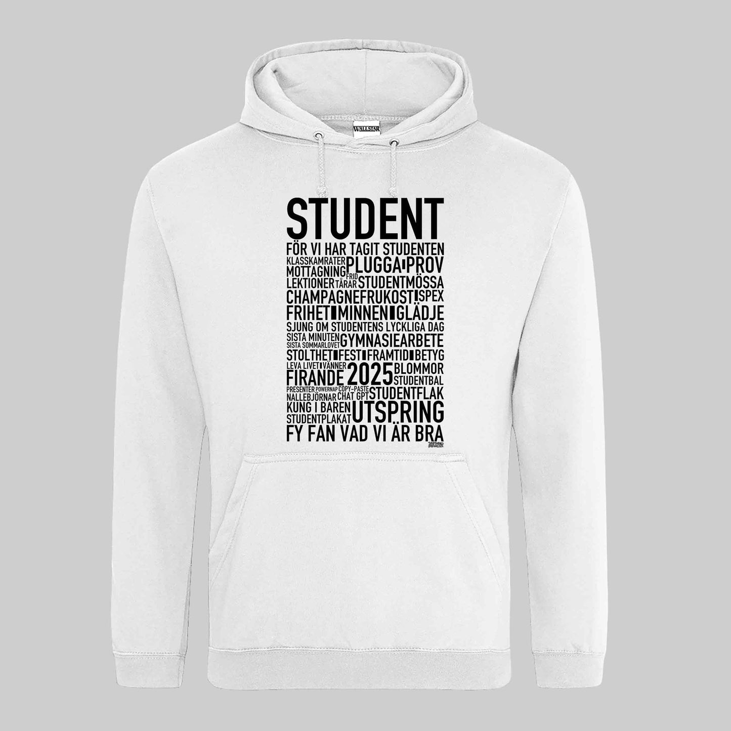 Student 2025 Text Hoodie