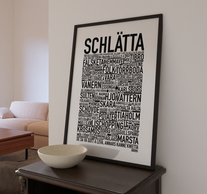 Schlätta 2024 Text Poster