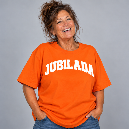 Jubilada College Text T-shirt