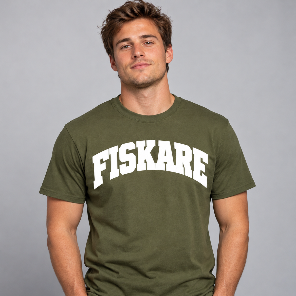 Fiskare College Text T-shirt
