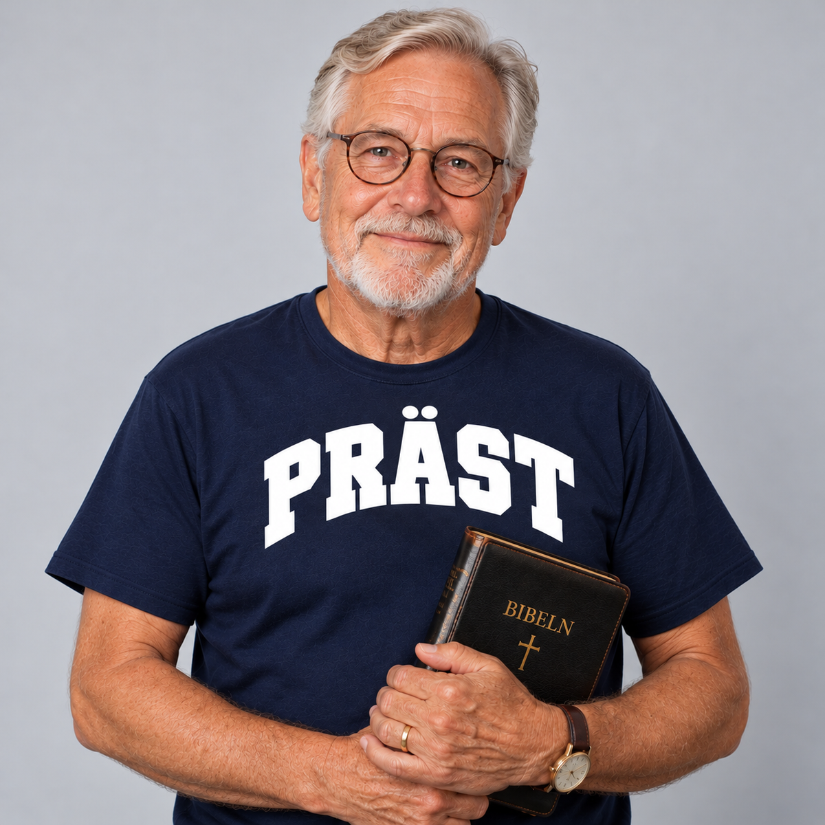 Präst College Text T-shirt