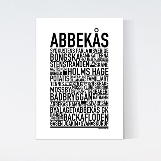 Abbekås Text Poster