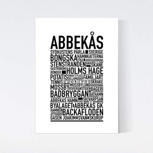 Abbekås Text Poster