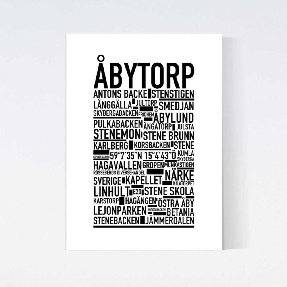 Åbytorp Text Poster